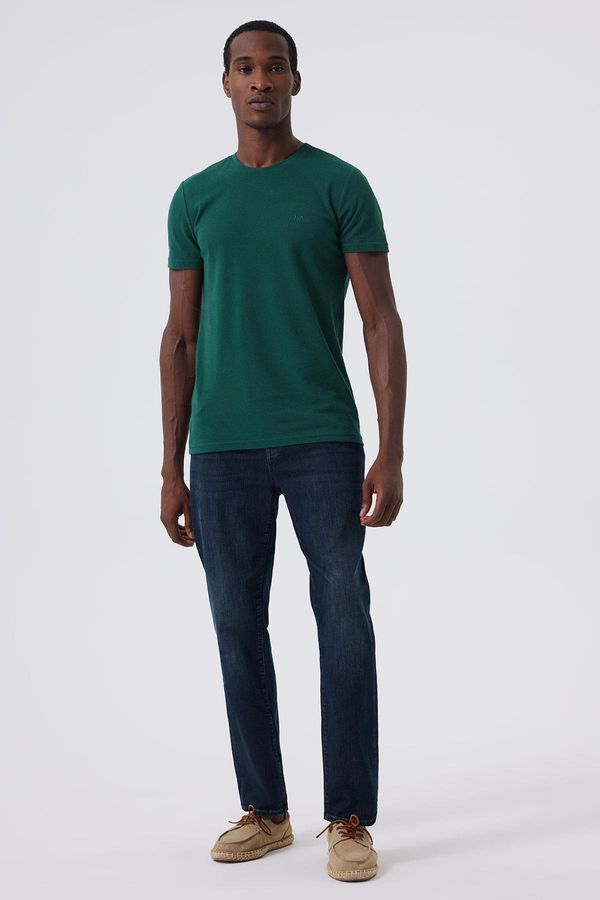 Lee Cooper Lee Cooper Men's Twingos 6 Pique O Neck T-Shirt Emerald