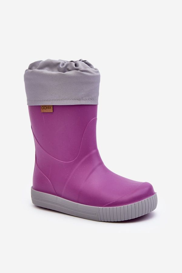 Lemigo Lemigo Children's Wellies With Lining Snow Wave Gokids 981 Purple