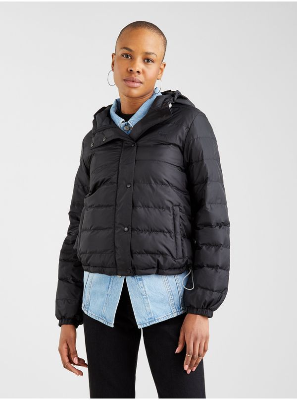 Levi's® Levi&#39;s Black Women&#39;s Quilted Hooded Jacket Levi&#39;s® Edie - Women
