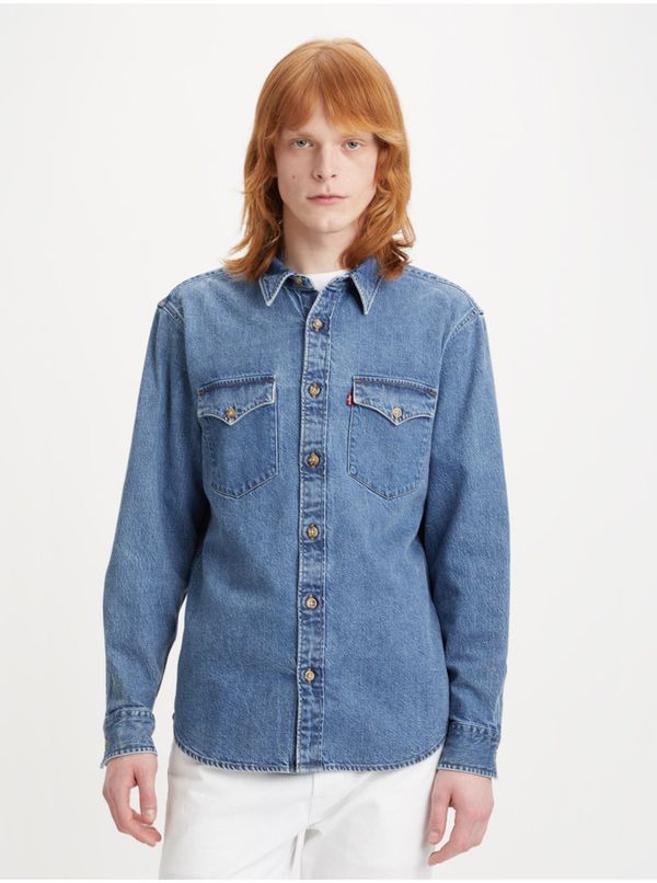 Levi's® Levi&#39;s Blue Mens Denim Shirt Levi&#39;s® Western - Men