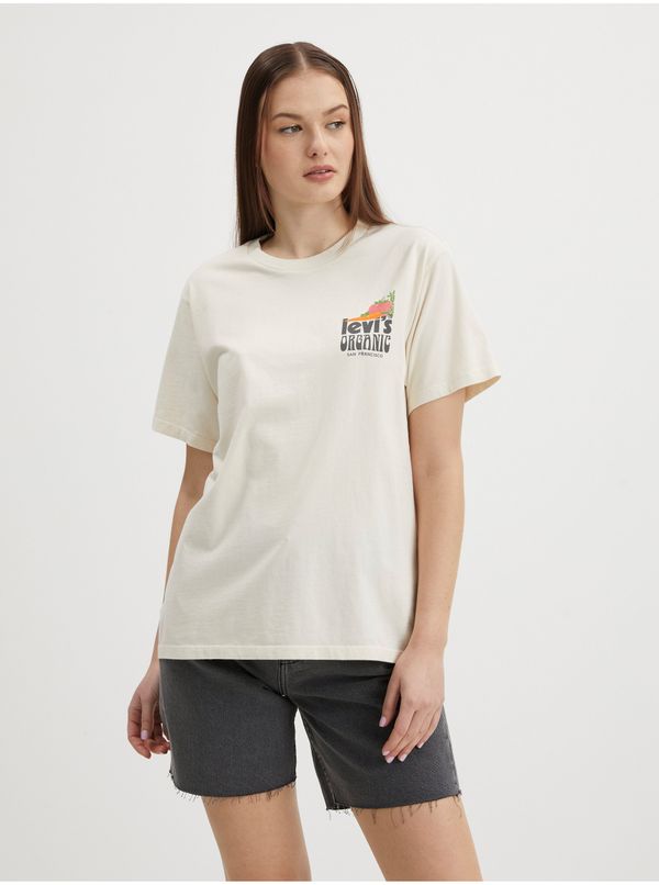 Levi's® Levi&#39;s Cream Women&#39;s® T-Shirt with Prints - Women