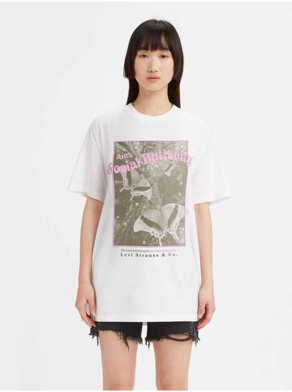 Levi's® Levi&#39;s White Women Oversize T-Shirt Levi&#39;s® Antisocial - Women