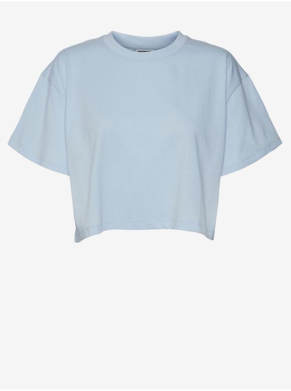 Noisy May Light blue crop top T-shirt Noisy May Alena - Women