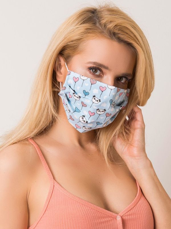 Fashionhunters Light blue face mask