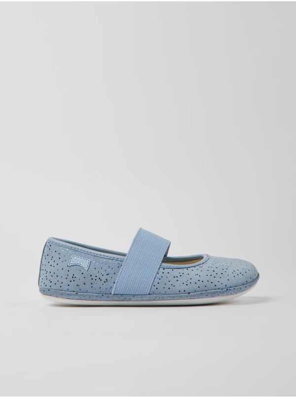 Camper Light blue girls' suede ballerinas Camper - Girls
