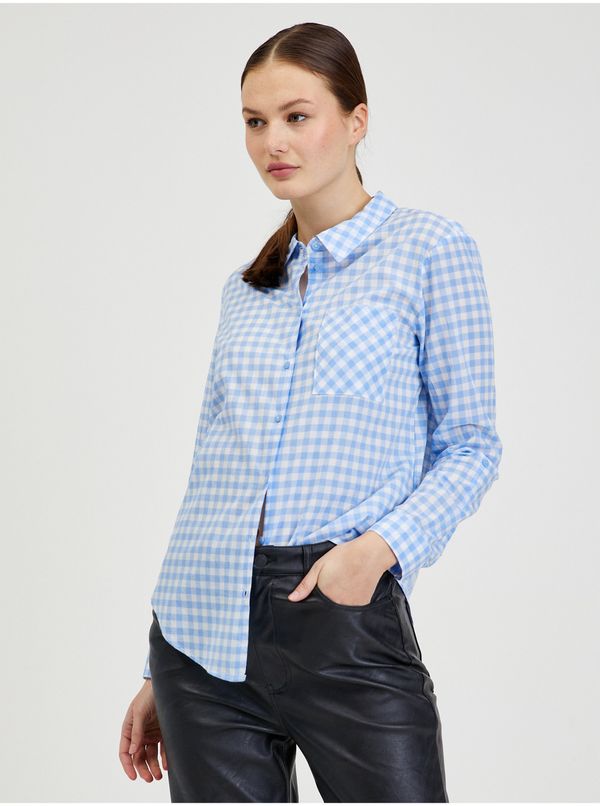 Orsay Light blue ladies plaid shirt ORSAY - Women