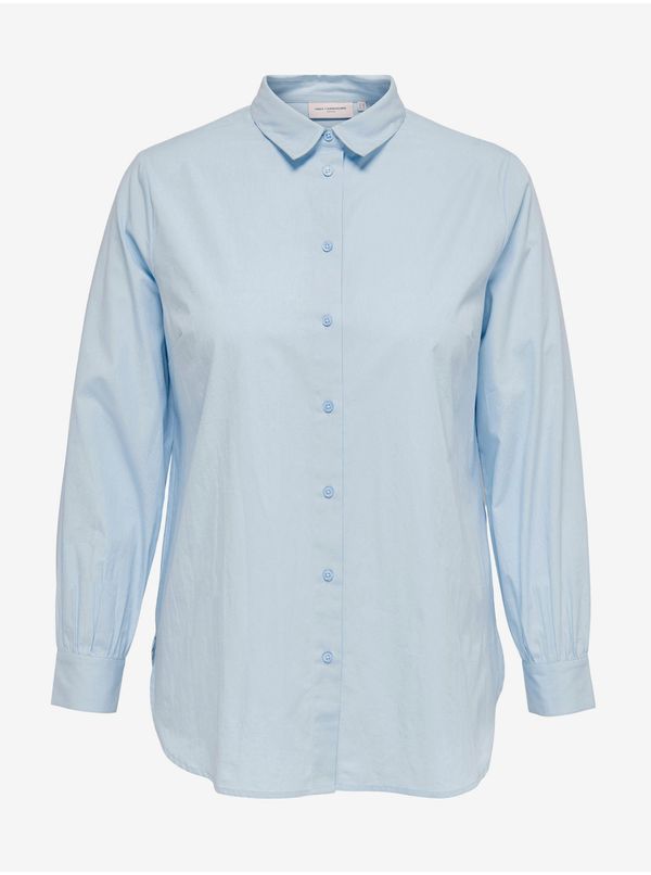 Only Light blue ladies shirt ONLY CARMAKOMA Nora - Women