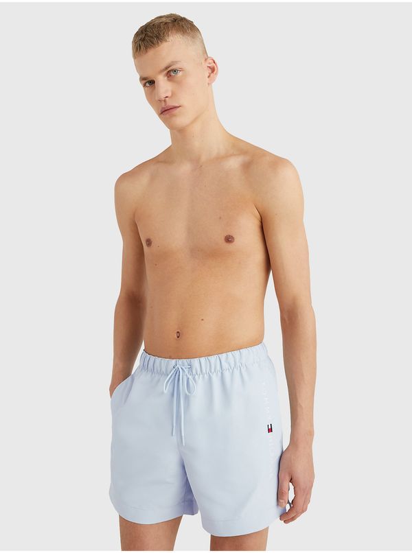 Tommy Hilfiger Light Blue Men's Swimsuit Tommy Hilfiger Drawstring Nose