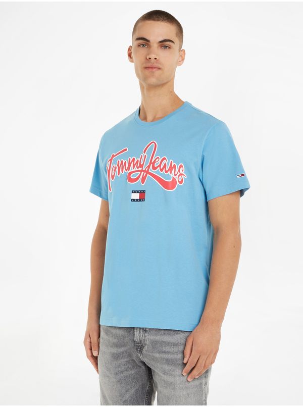 Tommy Hilfiger Light blue Men's T-Shirt Tommy Jeans - Men