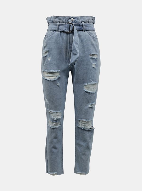 TALLY WEiJL Light blue slim fit jeans with a ripped effect TALLY WEiJL