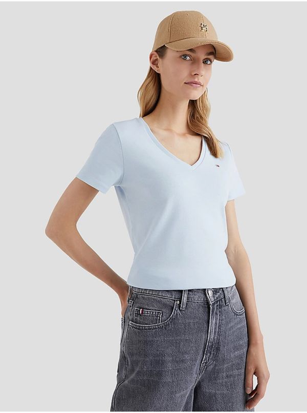 Tommy Hilfiger Light blue womens basic T-shirt Tommy Hilfiger - Women