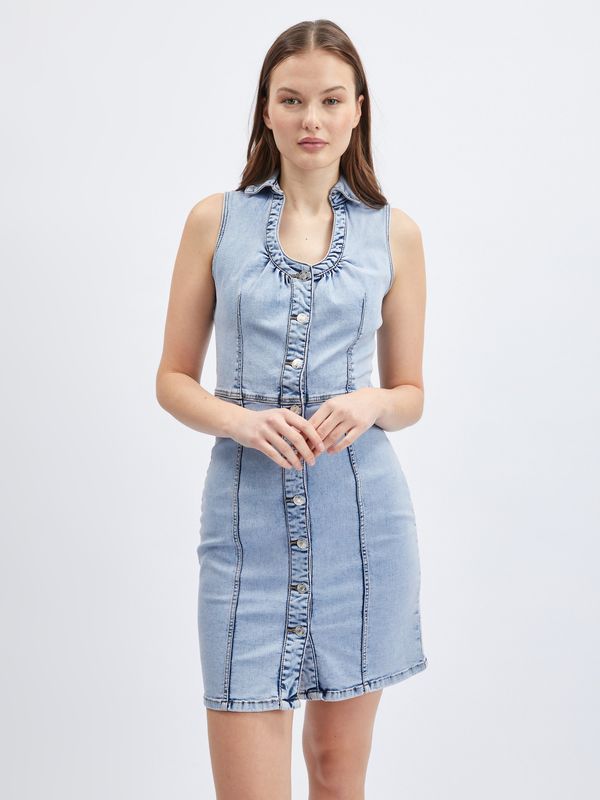 Orsay Light blue women's denim dress ORSAY