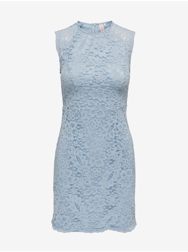 Only Light blue women's lace sheath dress ONLY Arzina - Women