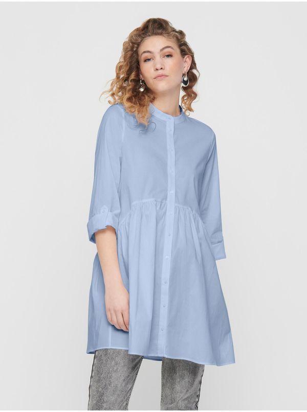 Only Light blue women's shirt dress ONLY Ditte - Women's
