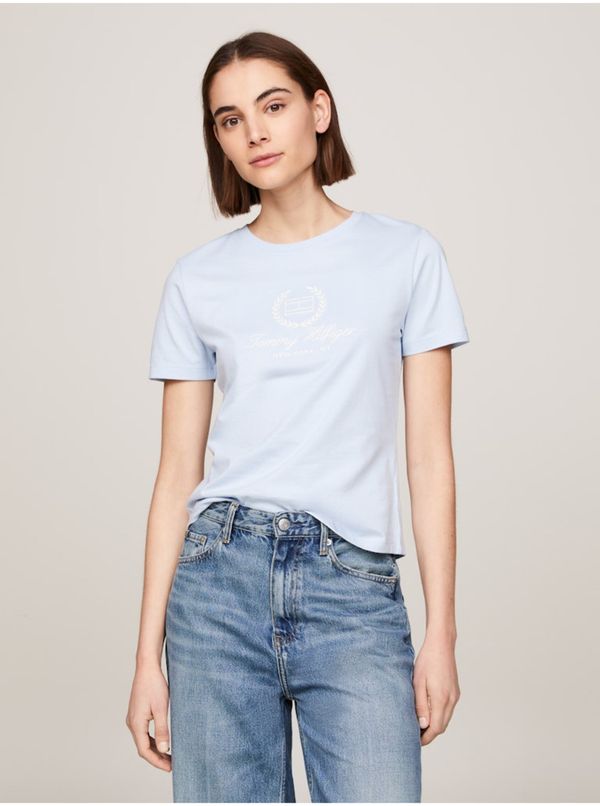 Tommy Hilfiger Light blue women's T-shirt Tommy Hilfiger - Women