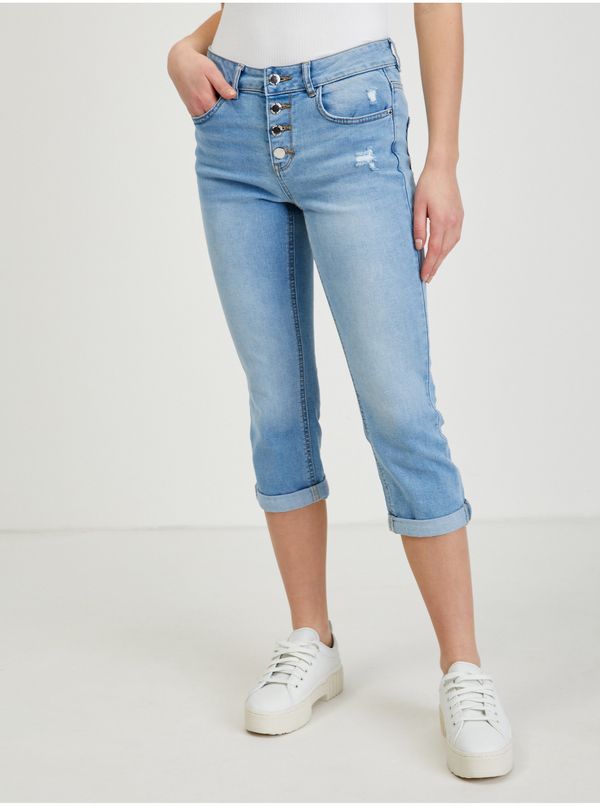 Orsay Light blue women's three-quarter slim fit jeans ORSAY