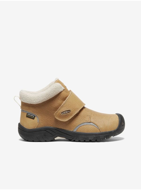 Keen Light Brown Kids Leather Winter Boots Keen Kootenay III - Boys