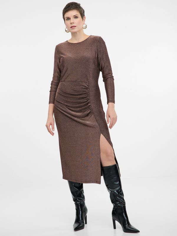 Orsay Light brown women's midi dress ORSAY - Women's