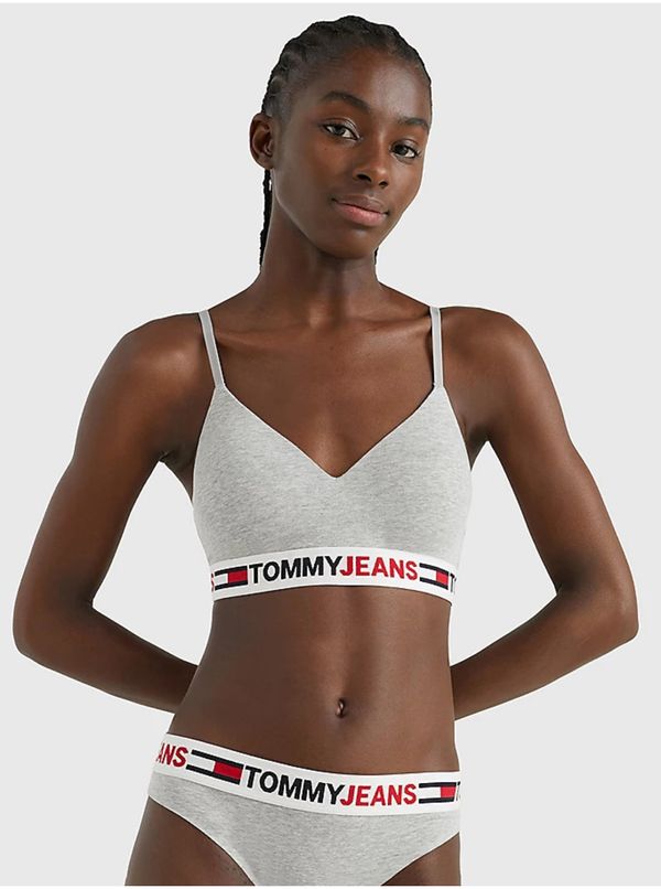 Tommy Hilfiger Light gray womens brindle bra Tommy Jeans - Women