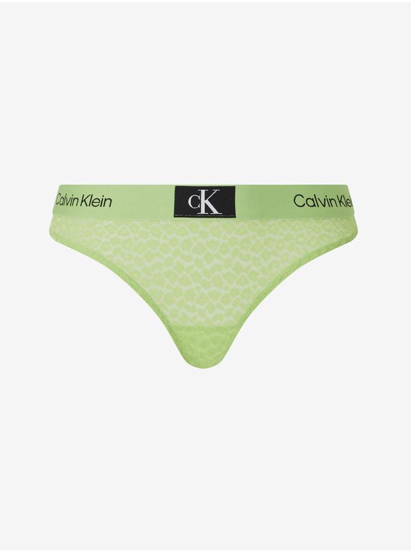 Calvin Klein Light Green Calvin Klein Underwear Women's Thong - Women