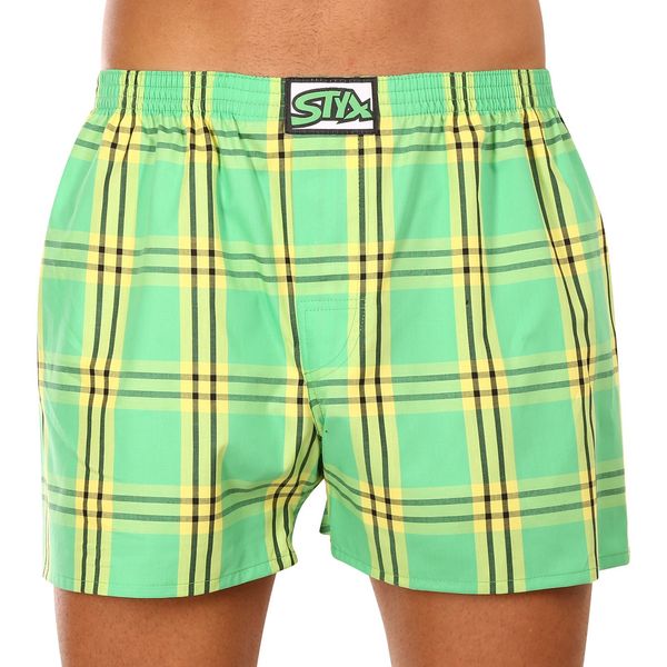 STYX Light Green Men's Plaid Shorts Styx