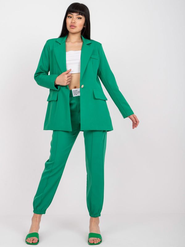 Fashionhunters Light green women's blazer from Veracruz suit