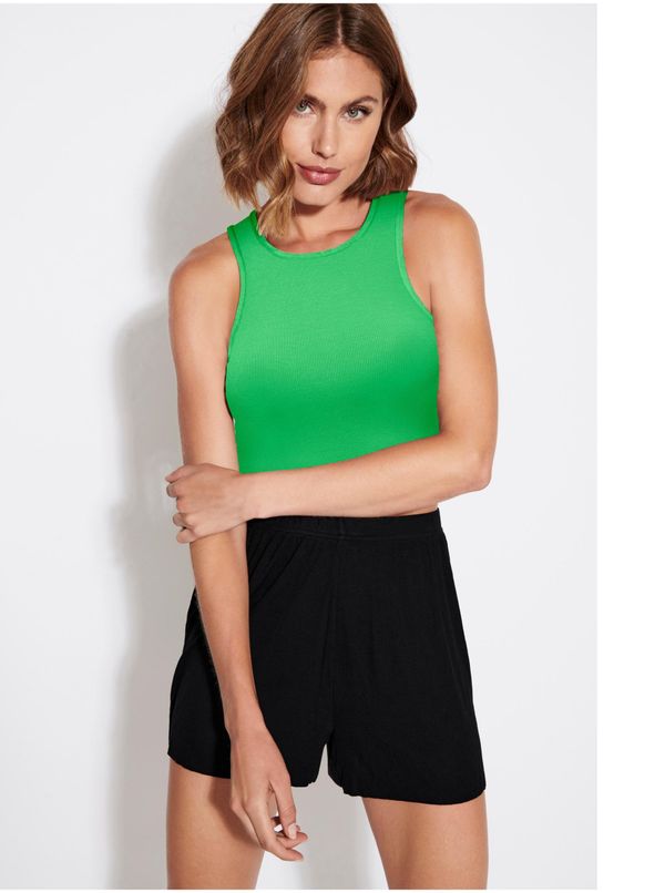 Only Light Green Womens Crop Top Top ONLY Belia - Women