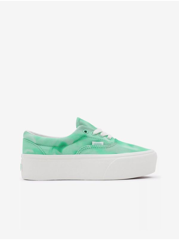 Vans Light Green Women's Sneakers on the VANS Platform - Women