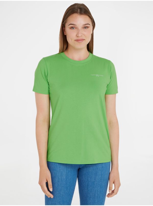 Tommy Hilfiger Light green women's T-shirt Tommy Hilfiger 1985 - Women's