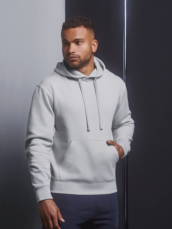 RUSSELL Light grey men's hoodie Authentic Russell