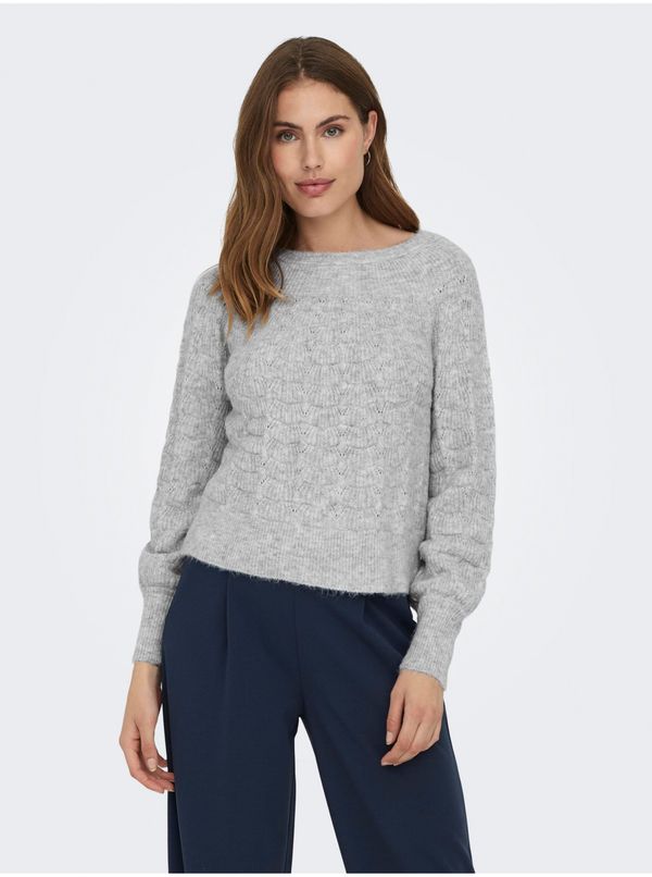 JDY Light grey women's sweater JDY Noora - Women