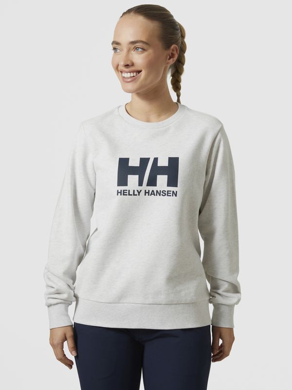 Helly Hansen Light grey women's sweatshirt HELLY HANSEN HH Logo Crew Sweat 2.0