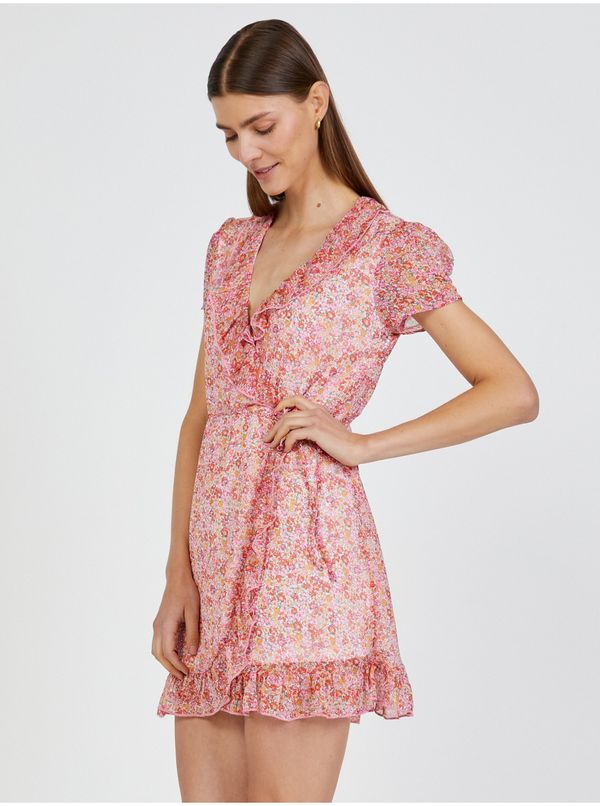 TALLY WEiJL Light Pink Floral Wrap Dress TALLY WEiJL - Women