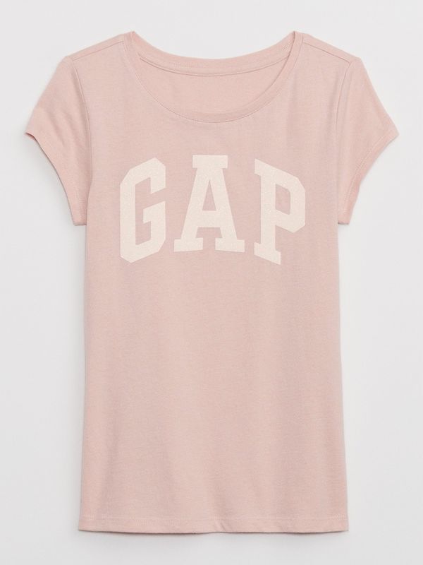 GAP Light pink girls' T-shirt with GAP logo