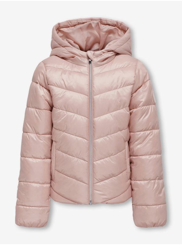 Only Light pink girly quilted jacket ONLY New Talia - Girls