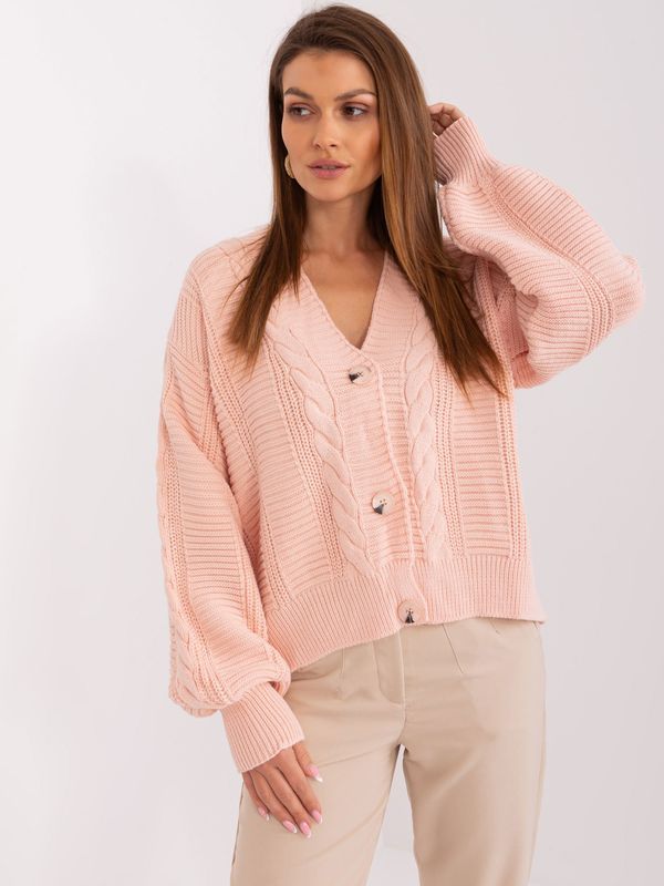 Fashionhunters Light pink sweater in wool blend RUE PARIS