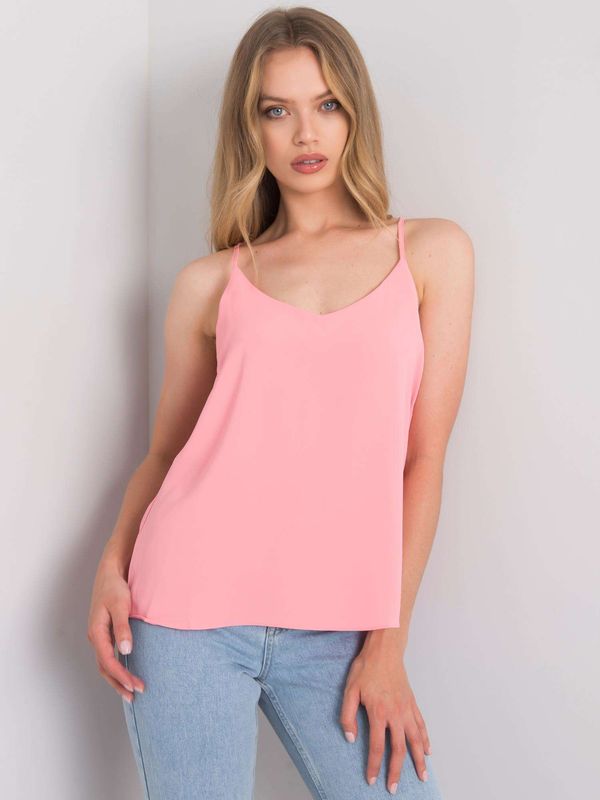 Fashionhunters Light pink top with straps