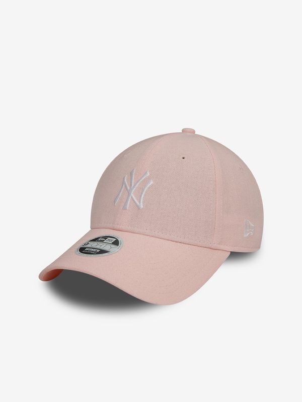 New Era Light pink women's baseball cap with linen New Era 940W MLB 9forty