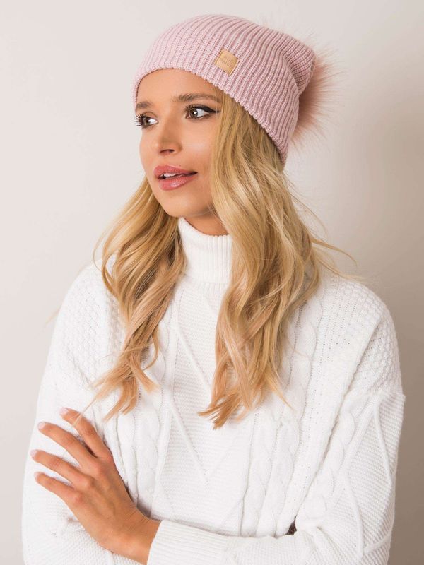 Fashionhunters Light pink women's cap RUE PARIS