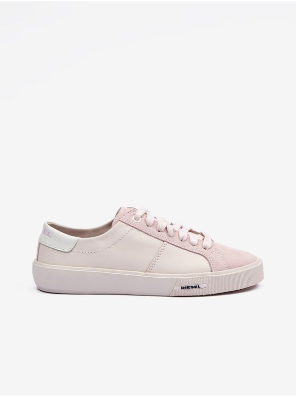 Diesel Light Pink Women's Leather Sneakers Diesel Mydori - Women