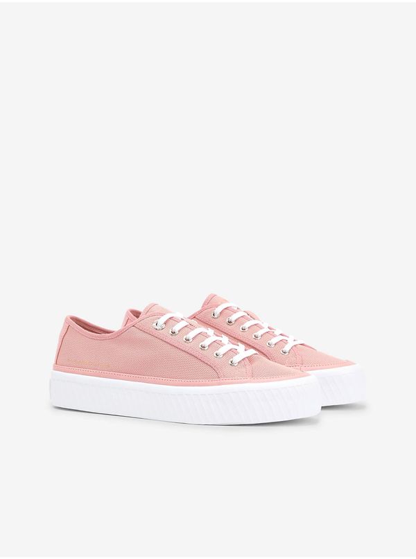 Tommy Hilfiger Light Pink Women's Sneakers on Tommy Hilfiger Platform Vulcan - Women