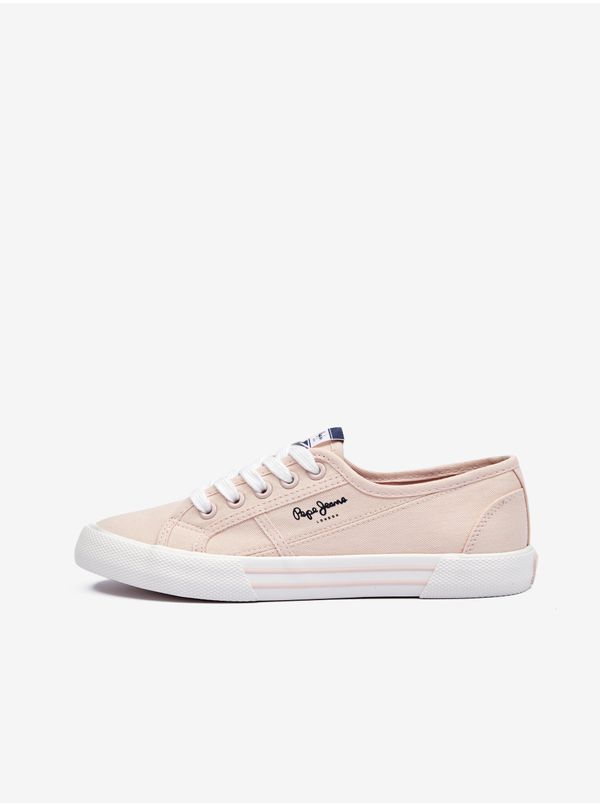 Pepe Jeans Light pink women's sneakers Pepe Jeans Brady Basic - Women's