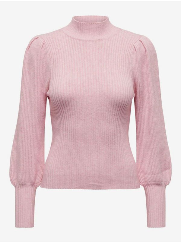 Only Light pink women's sweater ONLY Katia - Women