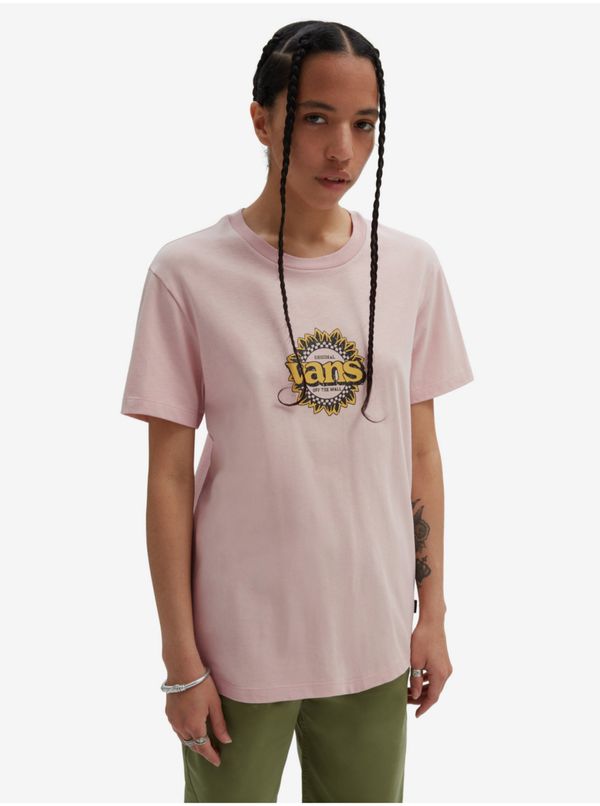 Vans Light pink Women's T-Shirt VANS Sanctuary - Women