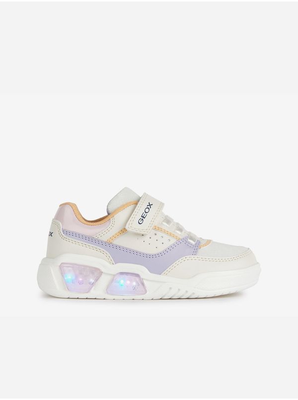 GEOX Light purple and white girly sneakers Geox - Girls
