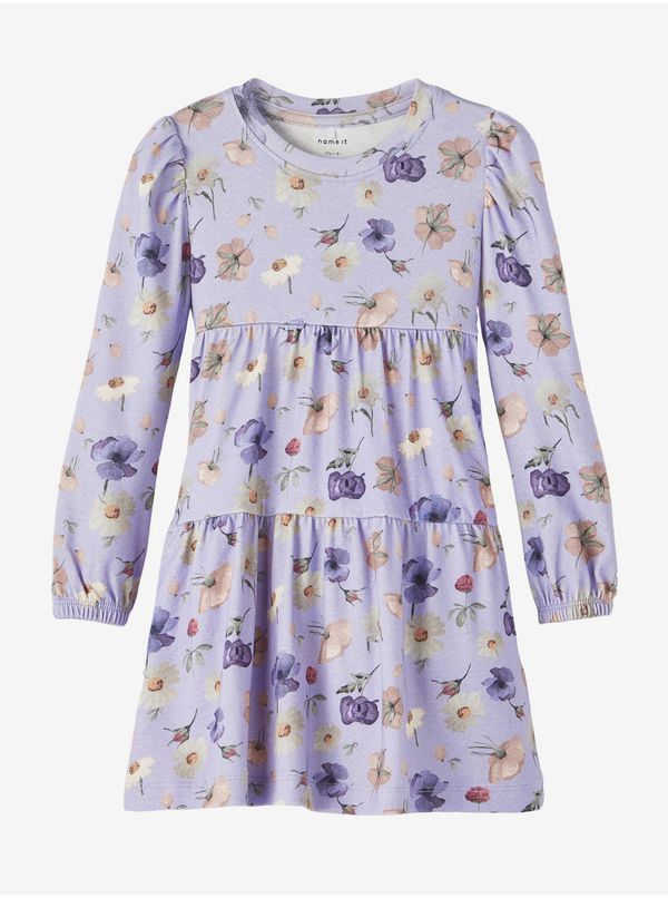 name it Light purple patterned dress for girls name it Brianna - Girls