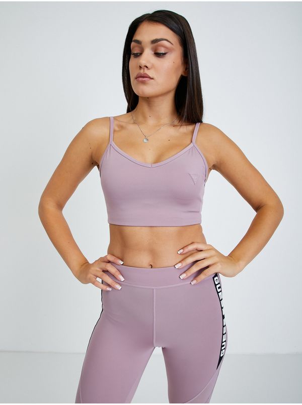 Guess Light Purple Sports Bra Guess Angelica - Women