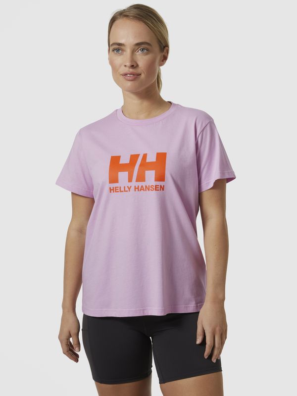 Helly Hansen Light purple women's T-shirt HELLY HANSEN HH Logo T-Shirt 2.0