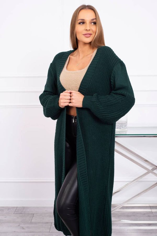 Kesi Long cardigan dark green