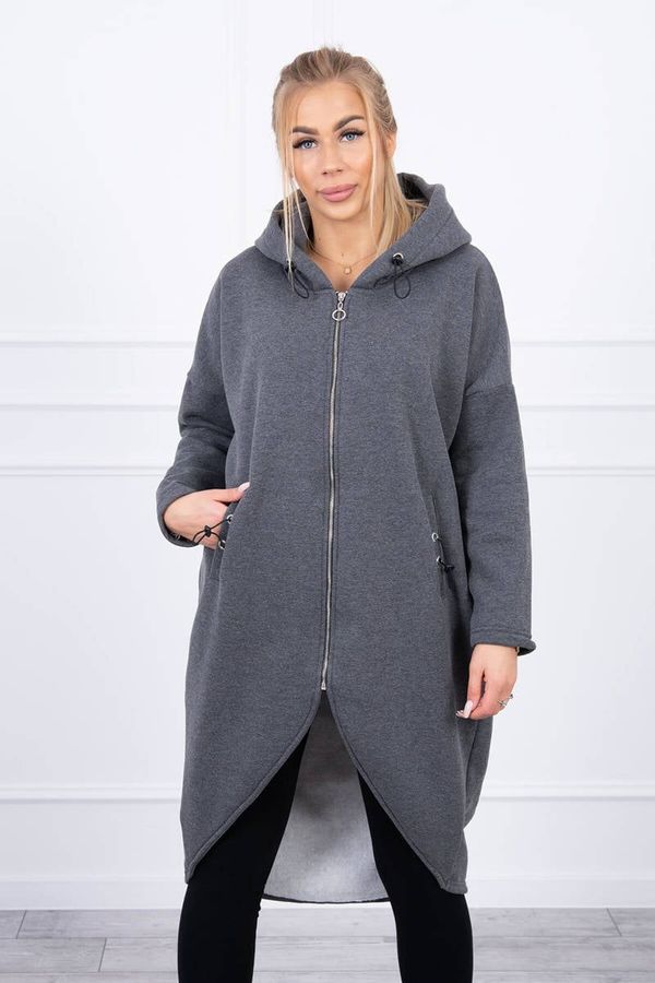 Kesi Long insulated graphite sweatshirt